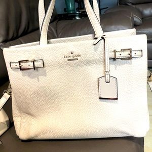 Pretty Kate spade leather satchel in cream